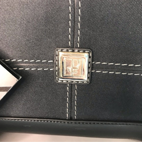 Diane Von Furstenberg Black Micro Suede Travel Carry-On Bag - Picture 4 of 16